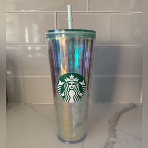 Starbucks Holographic Tumbler with Mint Straw